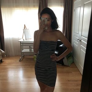 Cute strapless sailor dress